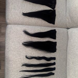 Black Hair Extensions Set